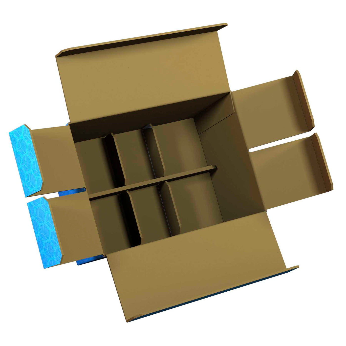 Multi Divider Container Box Built-In Multi-Divider - Shipping Box | Bennett