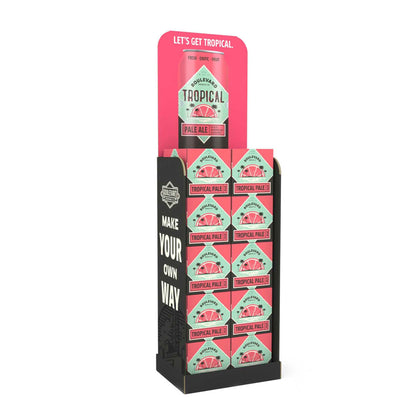 Floor Display - Beverage Two Row Stacked Products 1