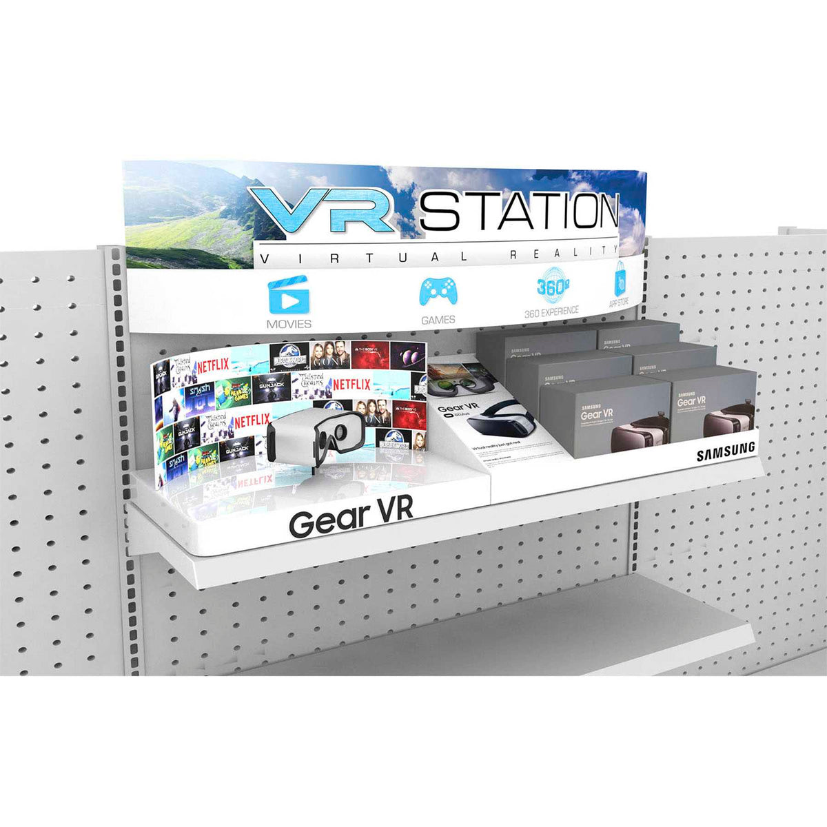 Eshelf Display Shelf Display - Shelves With Demo Product — Bennett